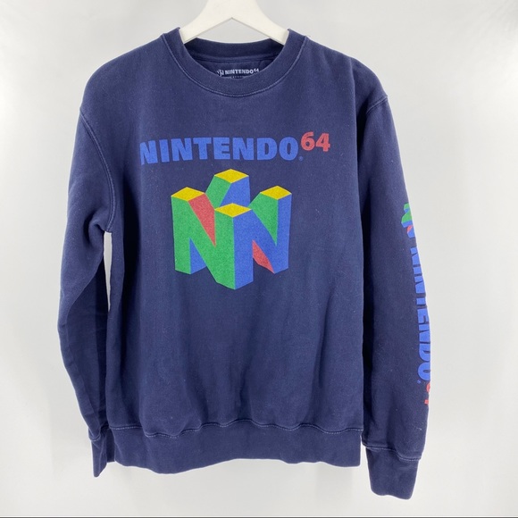 Nintendo Tops - Nintendo Women's Navy Sweatshirt